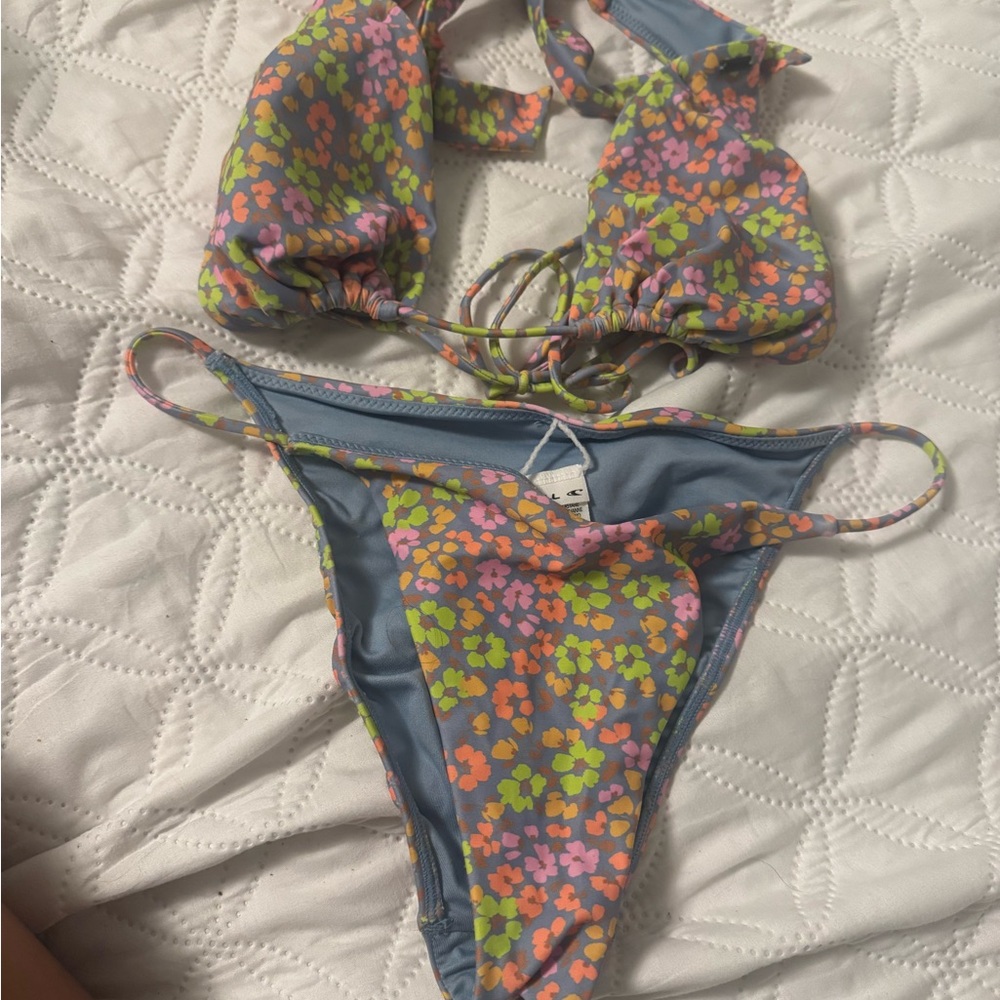 O'Neill Blue Floral Bikini set size M